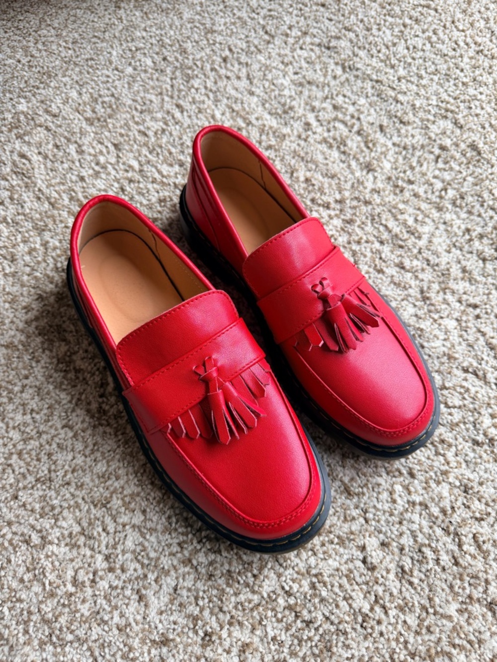 Red Tassel Loafers
